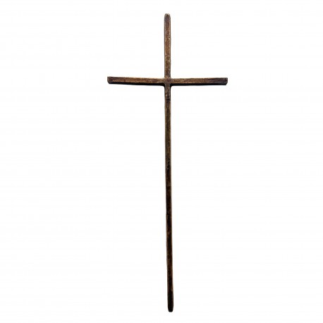 Schlichtes Bronzekreuz 120 x 51 cm