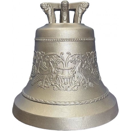 Glocke Weinrebe mit Pfauen - 31,7 cm Ø - Ton f/3