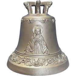 Glocke Herzmaria mit Engelchen - 21 cm Ø - Ton c/4