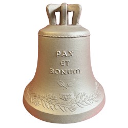 Franziskus & "PAX ET BONUM", 31,8 cm Ø - Ton dis3