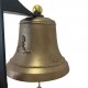 Schiffsglocke 16 cm Ø mit Wandgestell - Ton e4