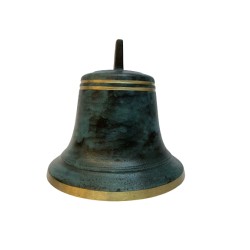 Tiroler Glocke Ø 14 cm antikgrün mit Zapfen