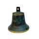 Tiroler Glocke Ø 14 cm antikgrün mit Zapfen