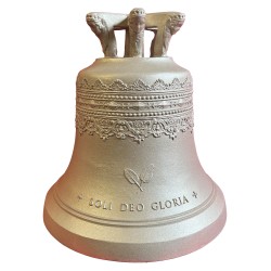 Glocke "SOLI DEO GLORIA" m. Dreifachornament, 32 cm Ø