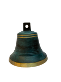 Tiroler Glocke Ø 12 cm antikgrün mit Zapfen