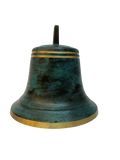 Tiroler Glocke Ø 14 cm antikgrün mit Zapfen