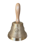 Tiroler Glocke Ø 12 cm mit Edelweiß und Holzstiel