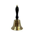Ausschellglocke Messing Ø 12,5 cm mit lackiertem Holzgriff