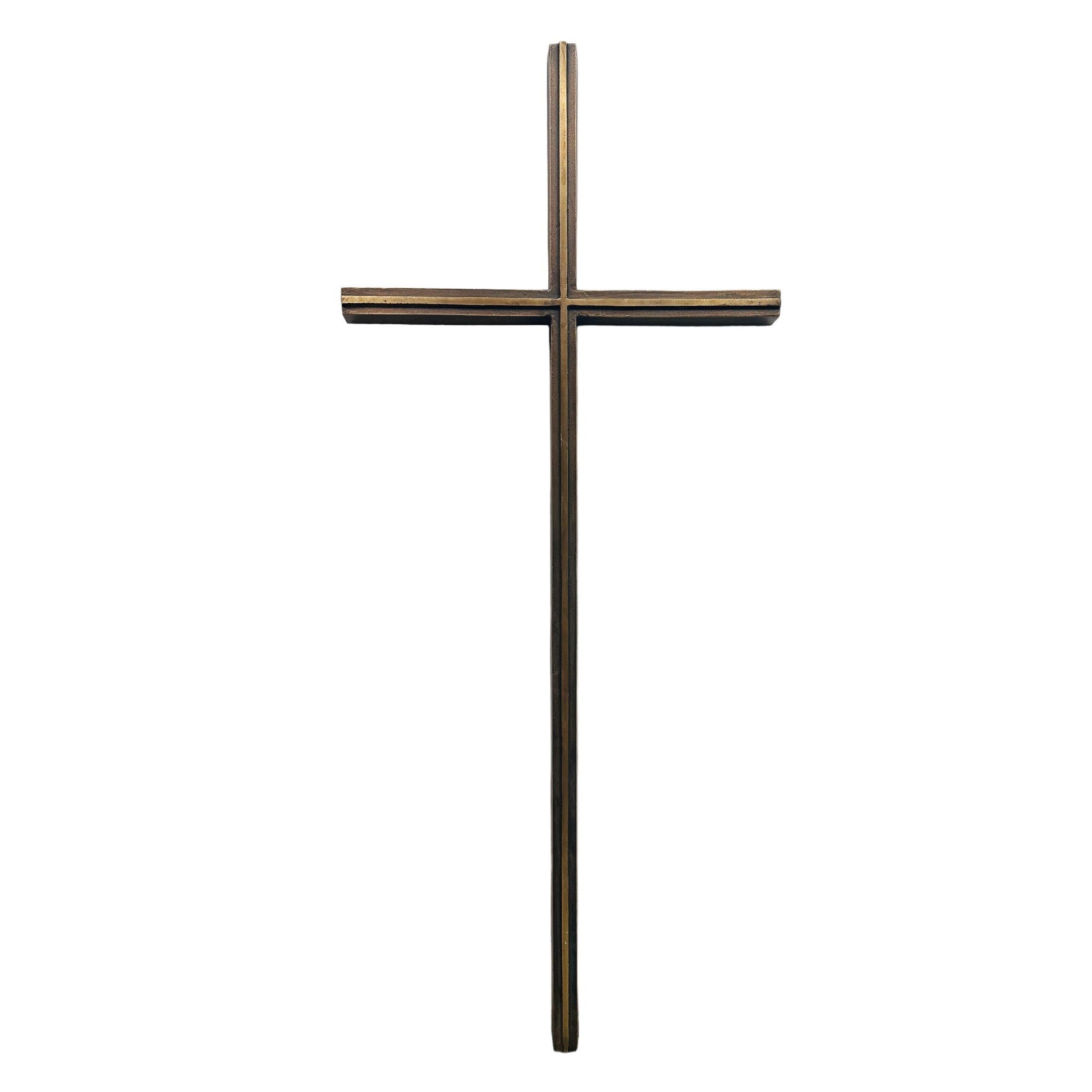 Schlichtes Bronzekreuz 75 x 30 cm