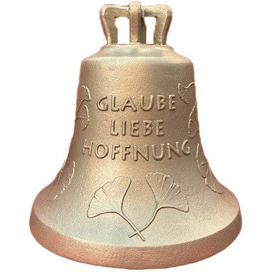 (ARCHIV) Glocke Ginkoblätter "GLAUBE LIEBE HOFFNUNG"