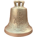 P mit Alpha und Omega & Olivenzweige - 21,7 cm Ø - Ton h/3