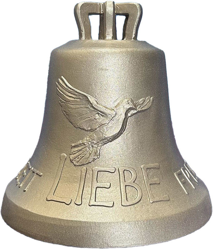 (ARCHIV) Glocke Friedenstaube "LIEBE FREUDE FRIEDEN FREIHEIT"