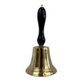 Ausschellglocke Messing Ø 13,5 cm mit lackiertem Holzgriff