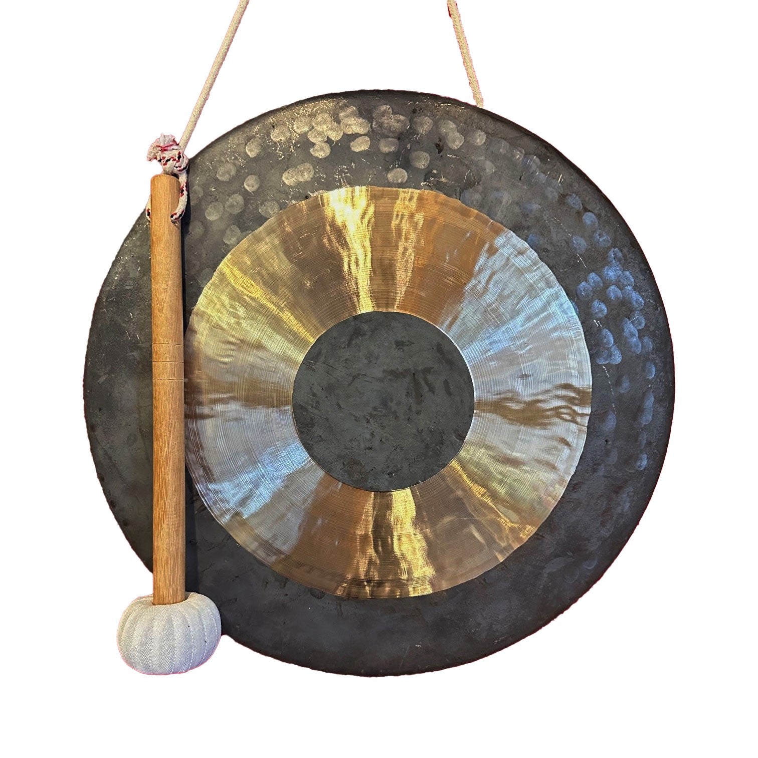 Chin. Tam Tam Gong, Chau Gong (mit Rand) Ø 40 cm mit Schlägel